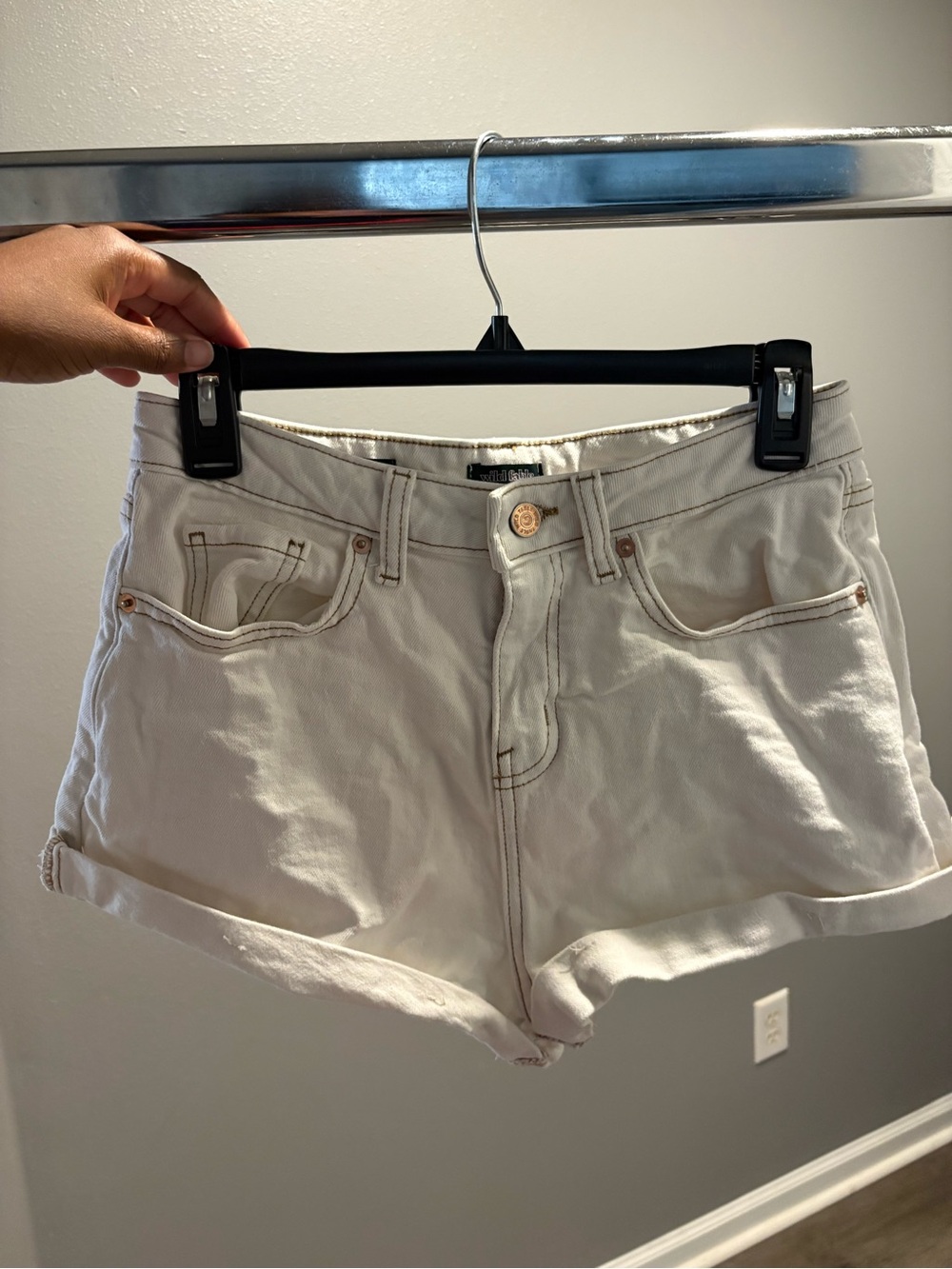 🤍 Wild Fable White Denim Shorts